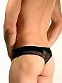 Мужские эротические прозрачные стринги Oboy Black 5073c01